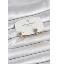 Deniz Kabuğu Model Gold Pirinç Çocuk Küpe 5886 - GLST4106-9158