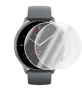 Amazfit GTR 2e 47 MM Saat Ekran Koruyucu Tam Kaplama TPU Film 2 Adet (Şeffaf)