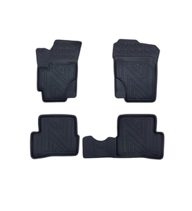 Hyundai Accent Era 2006-2012 ile Uyumlu Carbon Desenli Ultra Premium Havuzlu Oto Paspas (Çok Renkli)