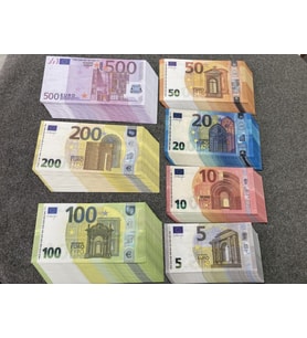 350 ADET KARIŞIK EURO 5-10-20-50-100-200-500 EURO GEÇERSİZ EĞLENCE OYUN ŞAKA DÜĞÜN PARASI