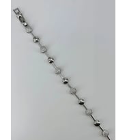 Rodyum Zirkon Taşlı Pirinç Bileklikler 17+2 Cm - Kbl0374
