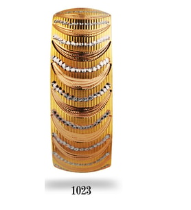 22 Ayar Şarnel 40 gr Mega Bilezik - BLK1023 (Çok Renkli)
