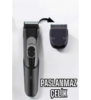 Saç Sakal Vücut Şarjlı Kablosuz Tıraş Makinesi Profesyonel Paslanmaz Çelik