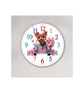 bilge Tasarım çocuk odası Duvar Saati 30 x 30 CM (Karışık)