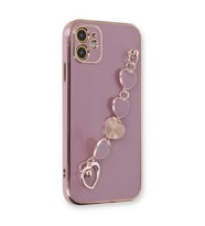 Apple İphone 12 Kılıf Esila Silikon - Mor