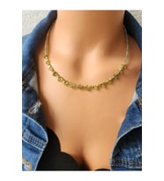 Peridot Taşı Minimal Kolye