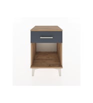 Hyperion Komodin Tek Çekmeceli 44x44x64 Çam-Antrasit