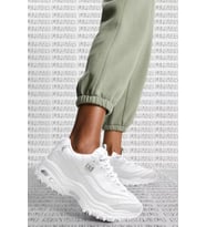Skechers Summits Air Cooled Memory Foam D'lites Fresh Start Leather Sneaker Hakiki Deri Hafızalı Taban Günlük Spor Ayakkabı Beyaz