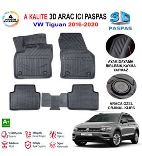 Vw Tiguan 3D Paspas Havuzlu Pro 2016-2020 Arası
