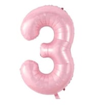 Bebek Pembe 3 Rakam Folyo Balon 76 Cm 1 Adet