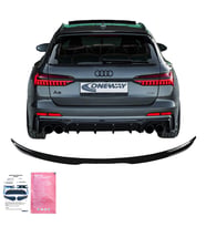 AUDI S6 / A6 S-Line C8 (Sedan-Avant) 2019-2023 Alt Spoiler / AUDI S6 / A6 S-Line C8 Makyajlı (Sedan-Avant) 2024+ Alt Spoiler (Siyah)
