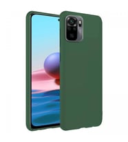 Xiaomi Redmi Note 10 İnce Mat Silikon Kılıf Haki