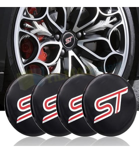 Ford St Logo Amblem Jant Göbeği 56 mm Metal 3M Yapışkanlı 4 Adet