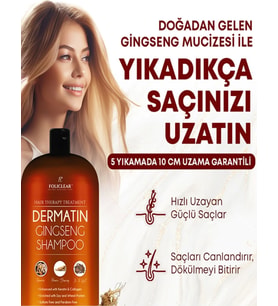 Policlear Dermatin Gingseng Şampuan 3 Adet