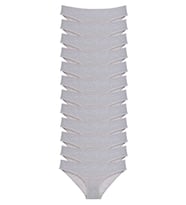 12 adet Süper Eko Set Likralı Kadın Slip Külot Gri