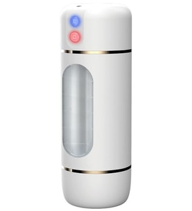 USB Şarjlı 10 Mod Titreşimli Sesli Akıllı Mastürbatör Beyaz