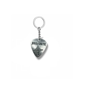 Megadeth Pena Anahtarlık – Çift Taraflı Rock İşaretli Unisex Metal Anahtarlık