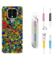 Tecno Camon 16 18P Pova 3 Pova Neo Kılıf Kablo Koruma Spiral Silikon Nazar Boncukları 1746
