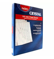 Noki Kristal Poşet Dosya 4830CR Mavi Kenarlı A4 (100 lü Paket)