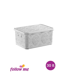 Nakış Çok Amaçlı Kutu 30lt (Beyaz)