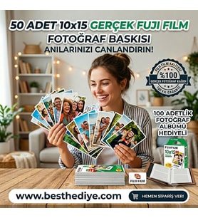 10x15  Fotoğraf baskısı 50 adet+albüm hediyeli(100lük)