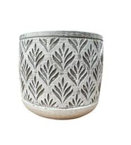 Bıtkı Tasarımı Ev dekorasyon Gri Lotus Beton Saksı Çiçeklik Saksılık