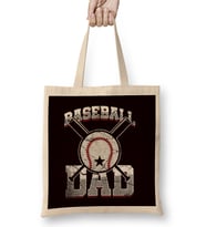Baseball Dad Son Daughter Baseball Player Papa Father Daddy Bez Çanta Uzun Saplı