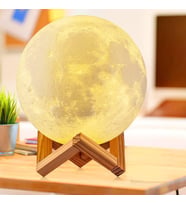3D Moon Light - Dekoratif 3D Ay Gece Lambası