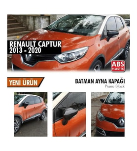 Renault Captur Yarasa Ayna Kapağı Batman Parlak Siyah Piano Black
