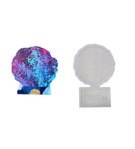 Epoksi  Silikon Kalıp Tırtıklı Kenar Ayaklı Magnet Kalıbı 7 CM