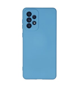 Samsung Galaxy A33 5g Kılıf Nano İçi Kadife Silikon - Mavi