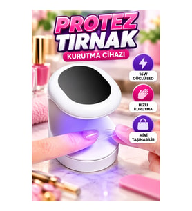 16W LED UV Protez Tırnak Kurutma Cihazı Mini Taşınabilir Oje Kurutucu