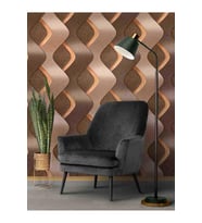 Dreamwall 3 Boyutlu Taş Duvar Desenli Silinebilir Tekstil Duvar Kağıdı (Çok Renkli)