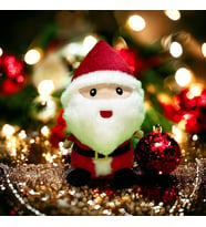 Yılbaşı Hediyesi, Yılbaşı Süsü Peluş Noel Baba 25 Cm-