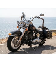 Motosiklet Deri Yan Çanta Takım Cruiser Choper Büyük Model Motor Heybe Yan Takım