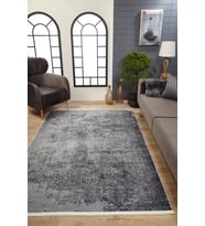 Dijital Kaymaz Yıkanabilir Mavi Modern Salon Halısı Mutfak Halısı Koridor Halısı Yolluk HLN1843