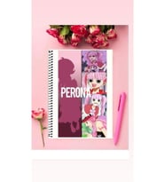 Perona Anime Defter 1 Adet Özel Tasarım A4 Boyutu Telli Kareli Defter 21*29 Cm