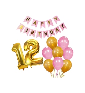 12 Yaş Doğum Günü Kız Pembe