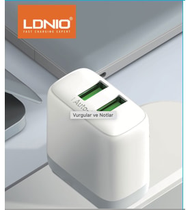 LDNIO EV ŞARJ SETİ A2221 + LİGHTNİNG  KABLO