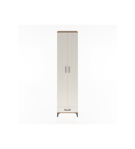Hyperion Dolap 6 Raflı Tek Çekmeceli 2 Kapaklı 60x44x243 Çam-Aytaşı