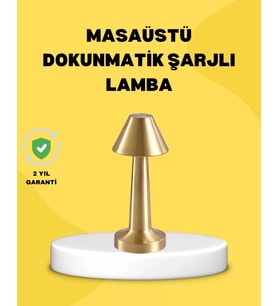 Kablosuz Led Masa Lambası 1800mah 3 Renk Aydınlatma Dokunmatik