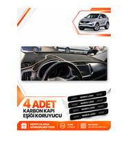 KİA SPORTAGE (2010-2016) Uyumlu Ön Torpido Koruma Kılıfı Halısı - Siyah Bej