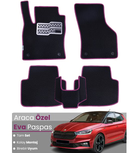 SKODA FABİA 4 (2021-2025) Uyumlu EVA Paspas Tam Set–Oto Paspas,Araca Özel,Kolay Montaj