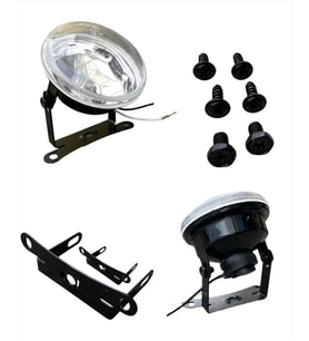 9 CM YUVARLAK SİS FARI ŞEFFAF CAM
