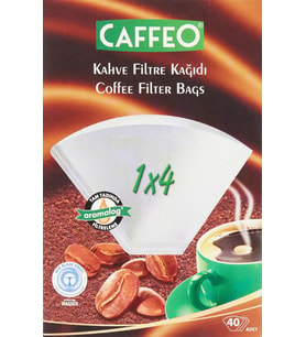 1x4/40 Kahve Filtresi, Siyah