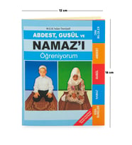 Abdest, Gusül ve Namazı Öğreniyorum Kitabı - Çanta Boy - Mavi -  M.E.B Tavsiyelidir