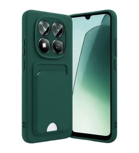 Newface Xiaomi Redmi Note 15 Pro 5G Kelvin Kartvizitli Silikon - Koyu Yeşil
