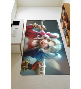 Modern Dijital Baskı Kaymaz Taban Çocuk ve Genç Odası Halısı H0523