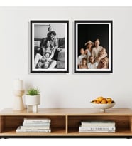 Yapışkanlı Sök Tak Siyah Çerçeve 20x30cm - 2'li Paket İstenilen baskıyla