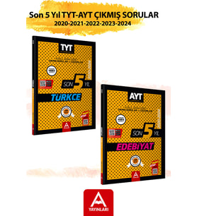 TYT Türkçe AYT Edebiyat Son 5 Yıl Çıkmış Sorular Seti Ders-Ders ve Konu-Konu Sırlanmış 2020-2024